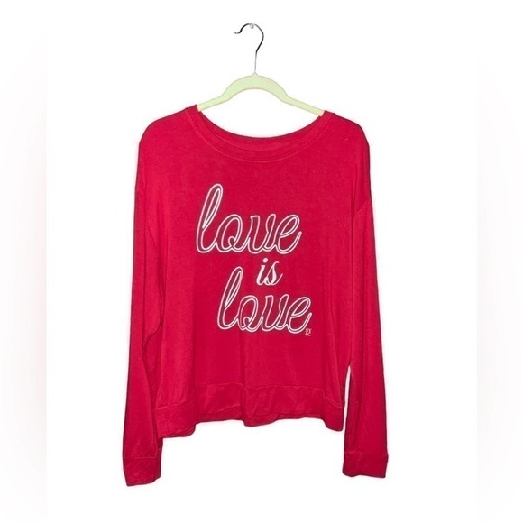 SOHO Street New York Company Long Sleeve Sweatshirt Red Sz Large - Picture 1 of 7